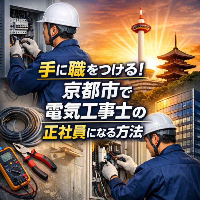 手に職をつける！京都市で電気工事士の正社員になる方法