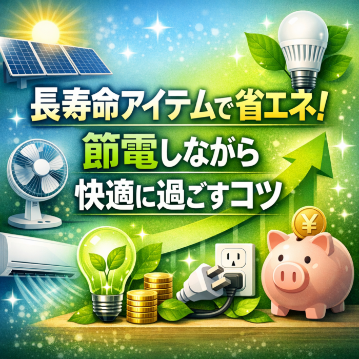 長寿命アイテムで省エネ！節電しながら快適に過ごすコツ