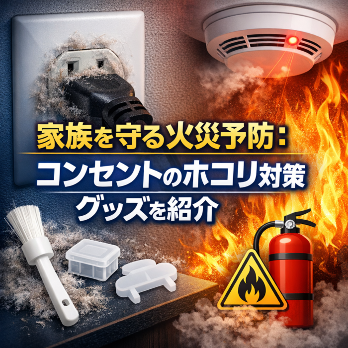 家族を守る火災予防：コンセントのホコリ対策グッズを紹介