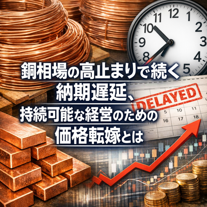銅相場の高止まりで続く納期遅延、持続可能な経営のための価格転嫁とは
