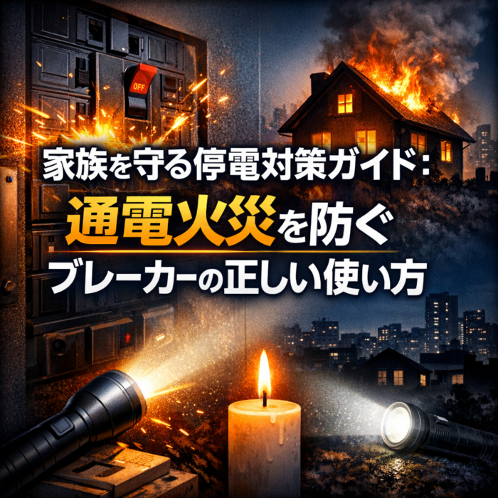 家族を守る停電対策ガイド：通電火災を防ぐブレーカーの正しい使い方