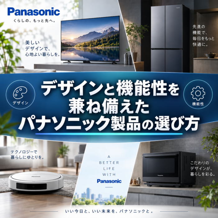 デザインと機能性を兼ね備えたパナソニック製品の選び方