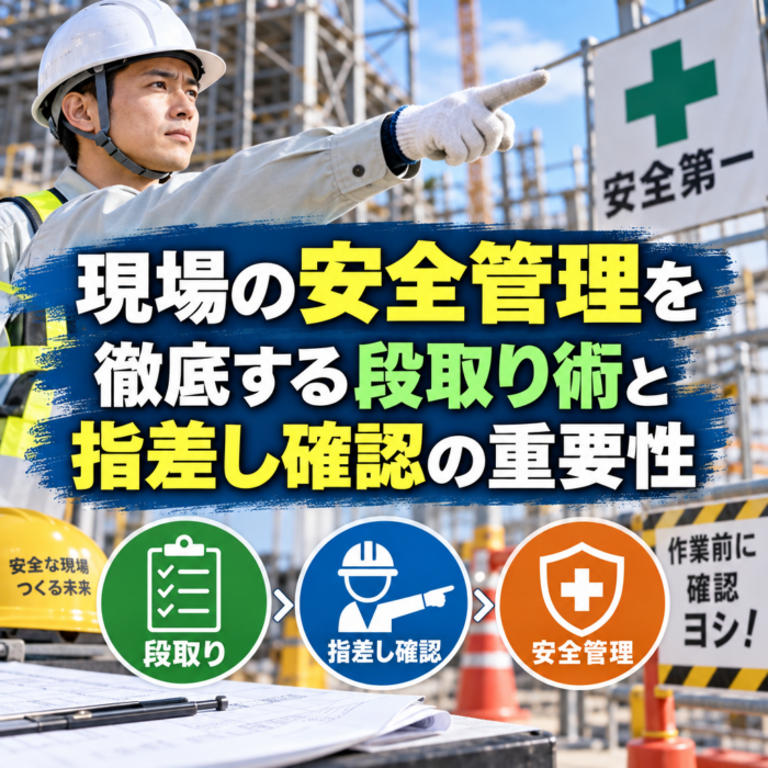 現場の安全管理を徹底する段取り術と指差し確認の重要性