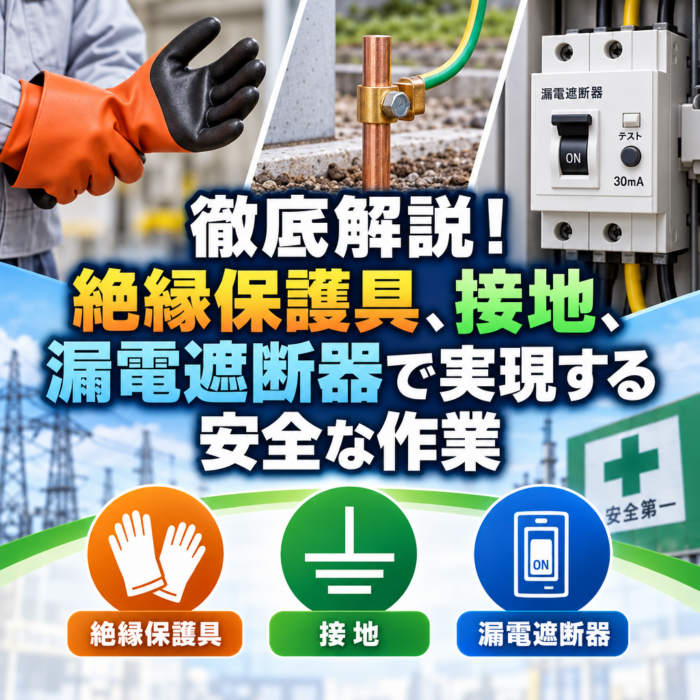 徹底解説！絶縁保護具、接地、漏電遮断器で実現する安全な作業